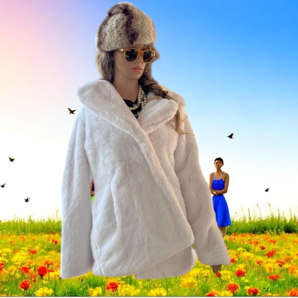 Jessica Simpson Jackets & Blazers - Jessica Simpson Faux Fur Coat Brand New